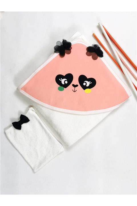imajbebe Gökkuşağı Panda Kız Örme Silgi Havlu