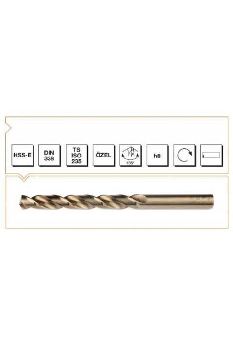 Makina Takım 15.0 Mm Hss Dın 338 Silindirik Saplı Kısa Matkap Ucu Altın Seri