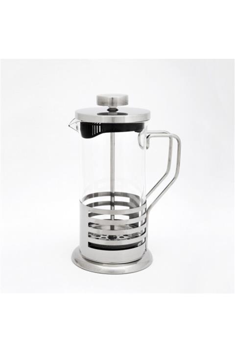 çilekev 350 ml Paslanmaz Çelik Cam French Press Bitki Çayı Kahve Potu