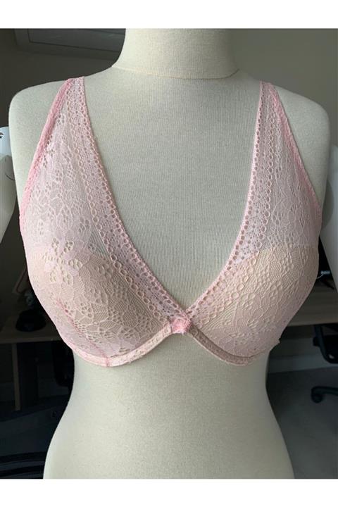 Cansoy Angel Dantelli Boş Sütyen Pembe
