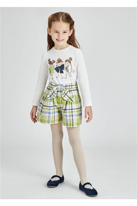 MAYORAL Kız Çocuk Ekose Şort Etek