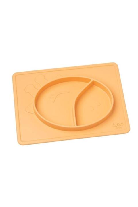 Wee Baby 925 Prime Mama Tabağı Matlı Silikon Turuncu