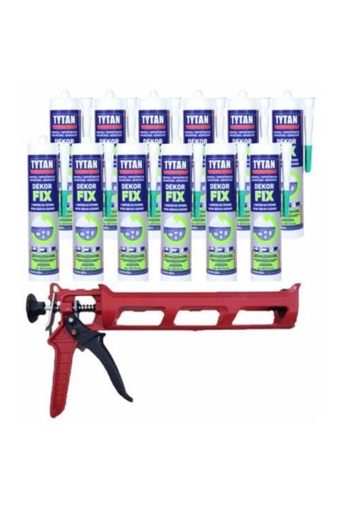 TYTAN Dekor Fix Strafor Montaj Yapıştırıcısı Silikon 310ml (12 ADET)