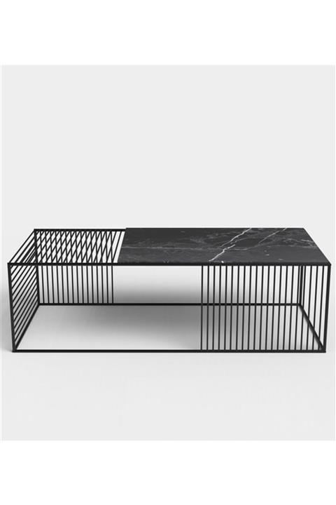 sohomanje Siyah Mermer Orta Sehpa