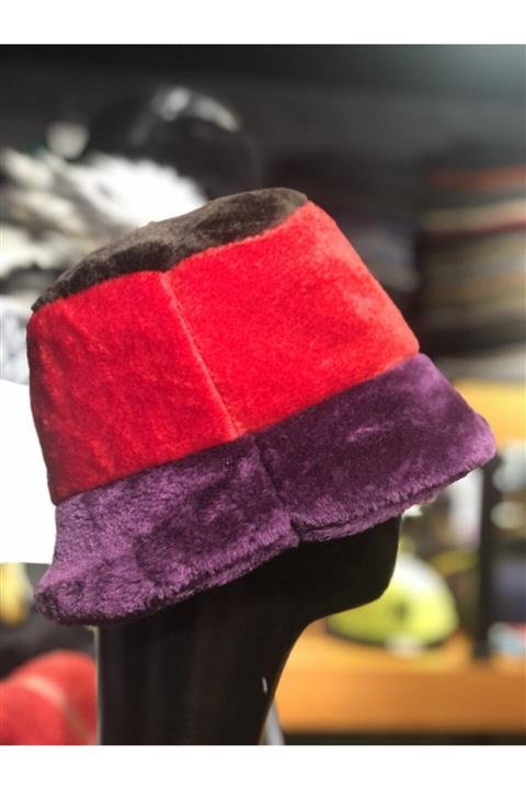 Şapkacımadam Mamasorbatti Kadın Renkli Peluş Şapka