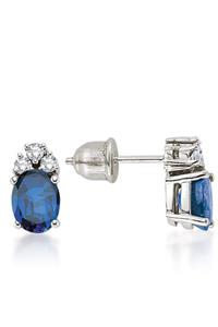 Emel Pırlanta 3.52 Ct. Pırlanta Safir Küpe
