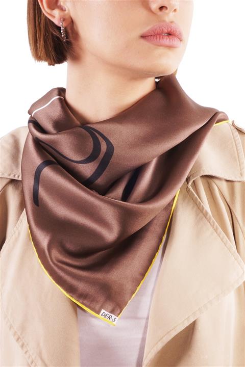 dersofficial Kiss Brown-ipek Fular