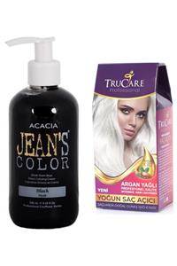 Trucare Saç Açıcı Ve Acacia Jeans Color Saç Boyası Siyah 250ml