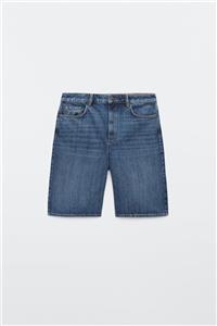 Massimo Dutti Kadın Denim Bermuda 05074708