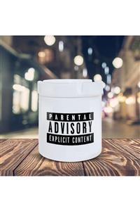 Asilmeydan Parental Advisory Explicit Content Baskılı Kül Tablası K-4