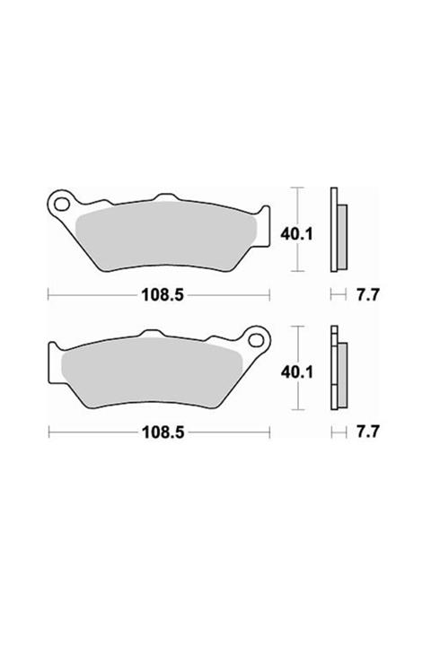 Moto Adv Garage Triumph Scramble 1200 Arka Fren Balatası Sinterli Braking