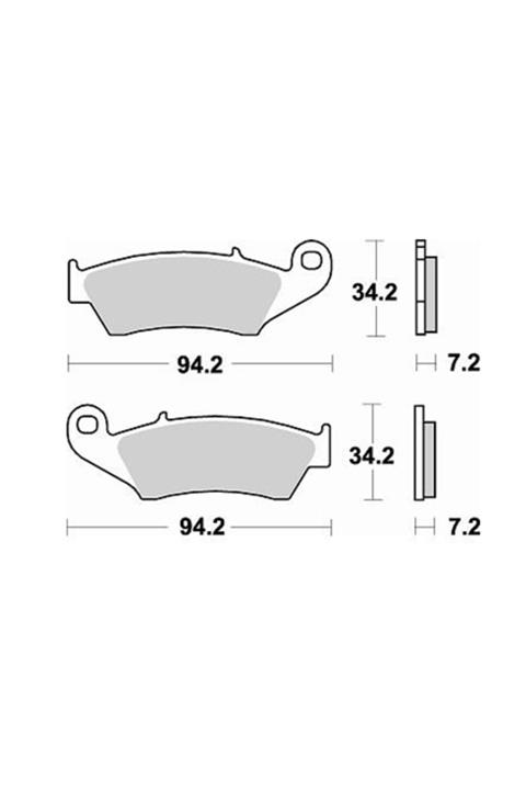 Moto Adv Garage Honda Xl V 650 Transalp Ön Fren Balatası Sinterli Braking