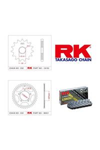 RK Suzuki Gsf 600 Bandıt Rk Rx-Ring Zincir Dişli Set 530 Xso 15/47 T(1995-2004)