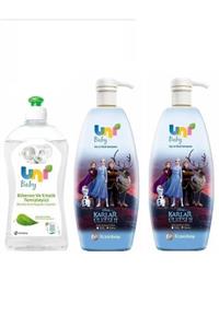 Uni Baby Frozen Şampuan 700 ml *2+Biberon Emzik Temizleyici 500 ml