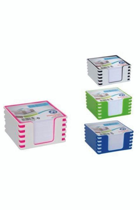 3A Küb Blok 9*9 Cm500 Sayfa Plastik Çift Kat Kutu Ark