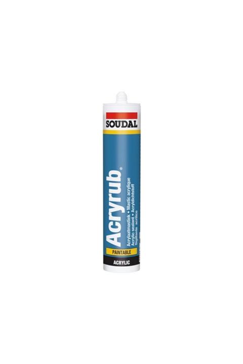 Soudal Acryrub Silikonize Akrilik Mastik 310 ml Beyaz
