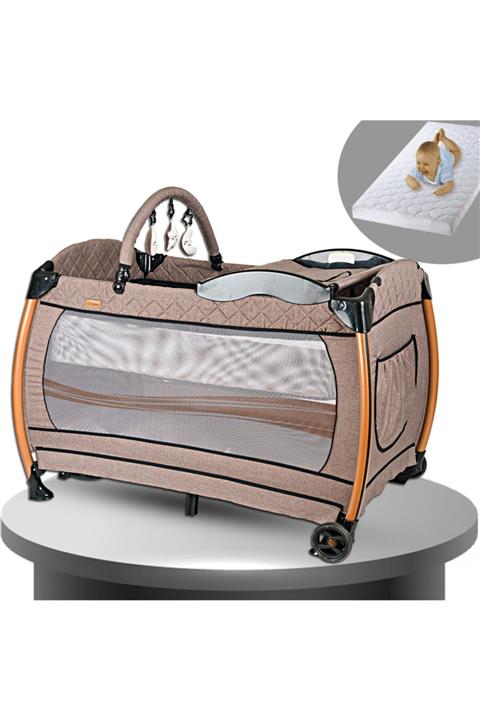 Baby Home 600 Nanny 70x110 Bebek Oyun Parkı Park Yatak Beşik Sünger Yatak Hediye