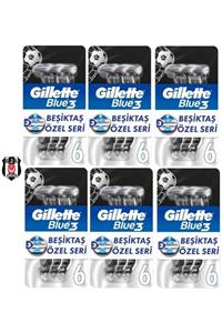 Gillette Blue3 6lı Besiktas Taraftar Paketi X 12 Adet