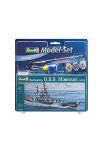 REVELL Yılın Ilk Fırsatları - 1:1200 Uss Missouri Wwıı Model Gemi Seti 65128 - ™ Beyaz At®