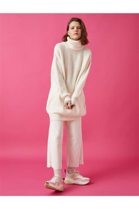 Koton Kadın Beyaz Bogazli Tunik