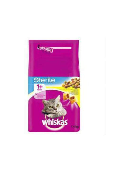Whiskas Steril Kısırlaştırılmış Tavuklu Kedi Maması 1.4 Kg