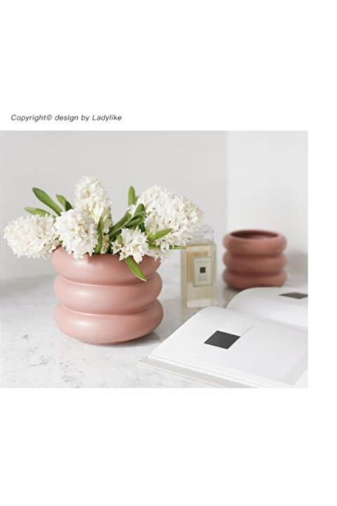 OrdoVeni 2li Boyut Vazo Pembe / Oda Dekoru