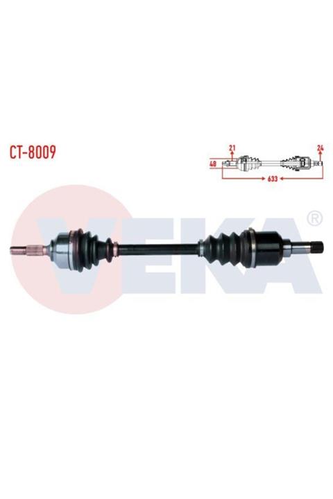 ünlü oto Komple Aks Sol On Cıtroen C3 (fc) 1.4 Hdı Be Sanzıman M-t Uzunluk 633mm 2002-200