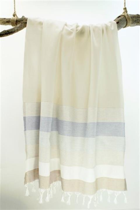 ASPLUS Peştamal Stripe Bej-krem-mavi