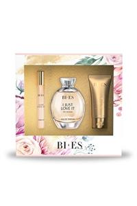 BIES I Just Love It Edp 100 ml 12 Edp ml Ve 50 ml Shower Gel Kadın Parfüm Seti 5907554491368