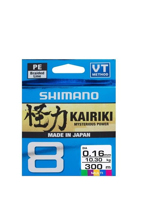 Shimano Kairiki 0.10 Mm 300m Multi Color 8 Örgü Ip Misina