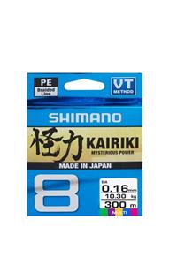 Shimano Kairiki 0.10 Mm 300m Multi Color 8 Örgü Ip Misina