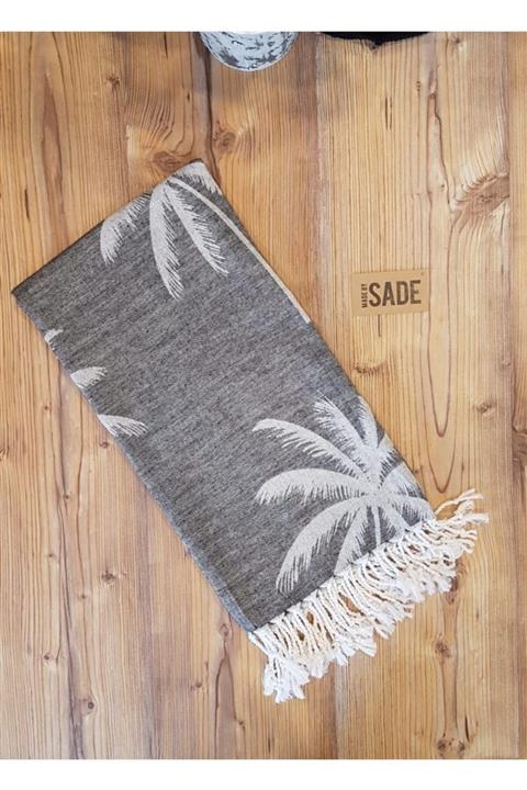 made by sade Peştemal Siyah Palmiye