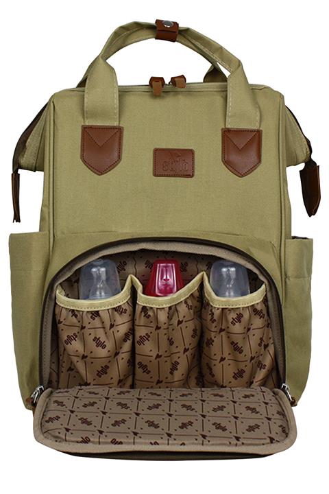 Stylo Luna Ağzı Telli Anne Bebek Bakım Sırt Çantası