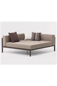 Passion Kare Havuz Başı Yatak Metal Ayaklı Divan Modern Şezlong Metal Daybed