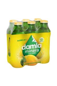 Damla Limon Aromalı Meyveli Soda 6lı 200ml