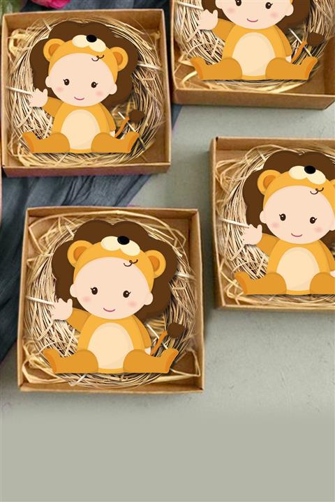 instababyrooms Bebek Çocuk Özel Gün Ahşap Magnet 20 Li Model No:1