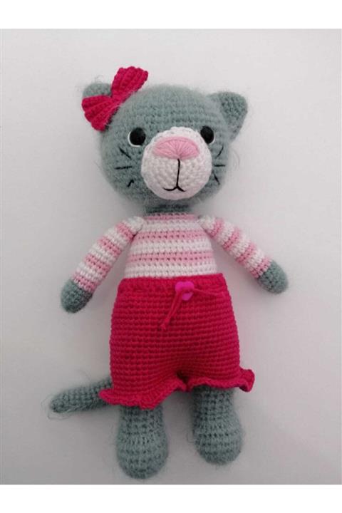 OYUNCAKPARK Tüylü Minik Kedicik Amigurumi Organik Oyuncak