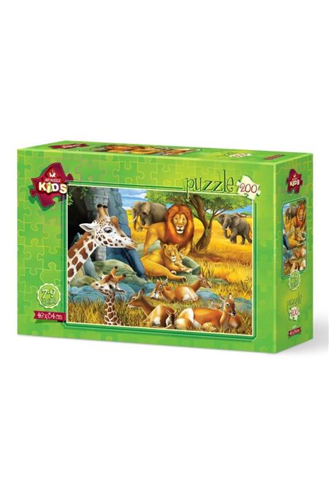 Art Puzzle Art Çocuk Puzzle Orman Hayvanları 200 Parça Puzzle