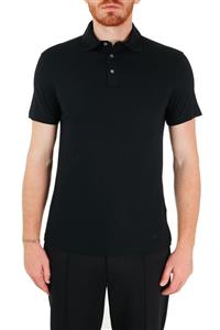 Emporio Armani Erkek Siyah Polo Yaka T-shirt