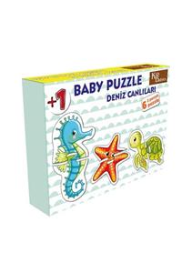 Kids Babies 2 Parça Baby Puzzle - Deniz Canlıları