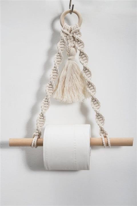 makrameatolyesi Krem Makrome Peçetelik