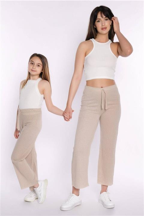 zepkids Kadın Bej Pantolon Fitilli