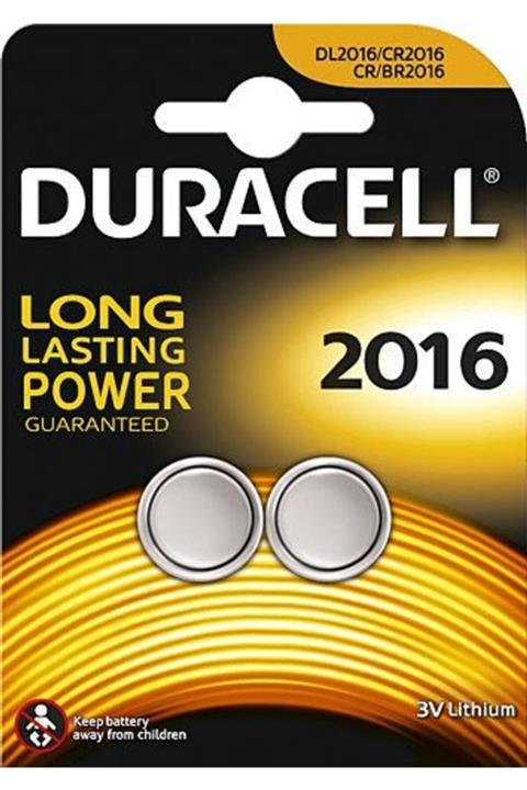 Duracell 3v Lityum Pil Araç Kumanda Pili 2'li Cr2016