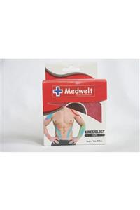 MEDWELT Kırmızı Kinesio Tape Kinesiology Ağrı Bandı