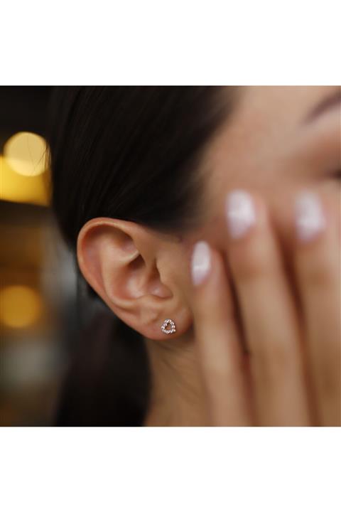 Altın Sepeti Altın Kalp Küpe