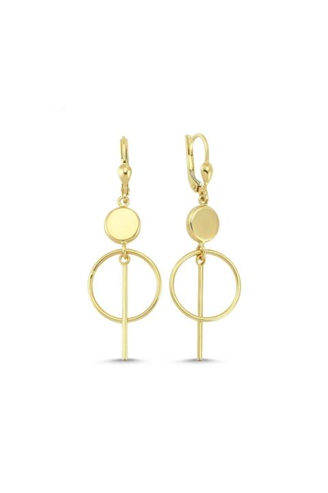 Koçak 14 Ayar Sallantılı Halka Küpe