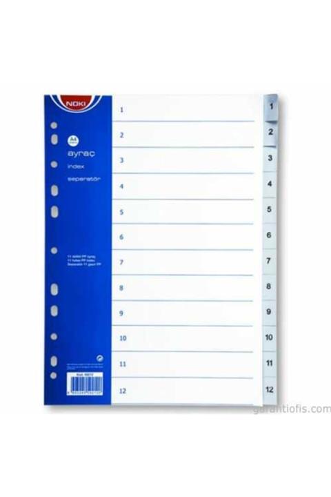 Noki 1-12 Rakamlı Pp Seperatör (ayraç)