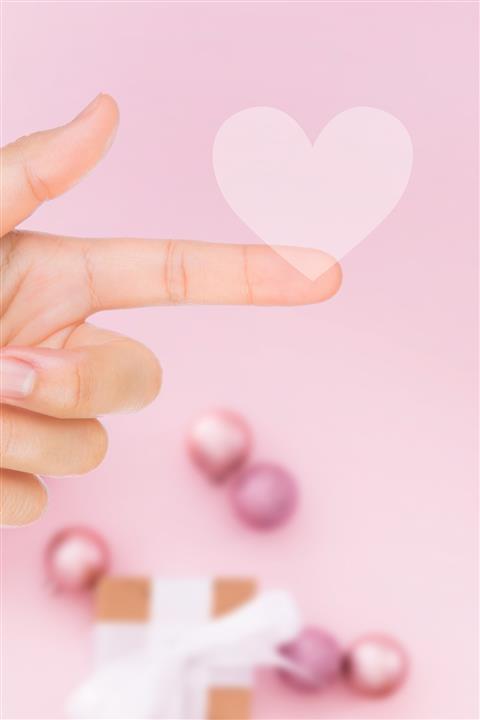 Funbou Şeffaf Sticker, Kalp / 2 Sayfa