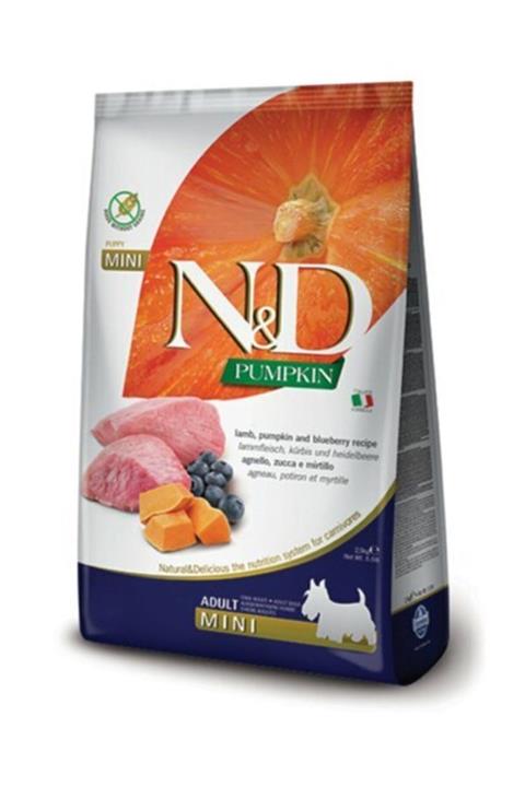 N&D Mini Kuzu Etli Ve Yaban Mersinli - Balkabaklı Tahılsız Yavru Köpek Maması 2,5 kg