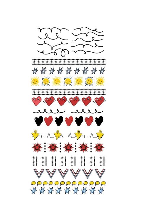 Flash Tattoos® Crazy Tırnak Dövmesi - Tırnak Tattoo - Nail Art - Tırnak Sticker